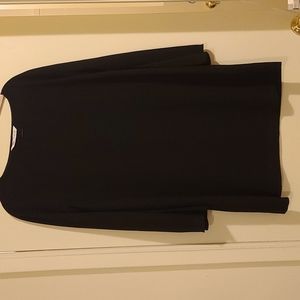 Black Zara Shift Dress with long bell sleeves